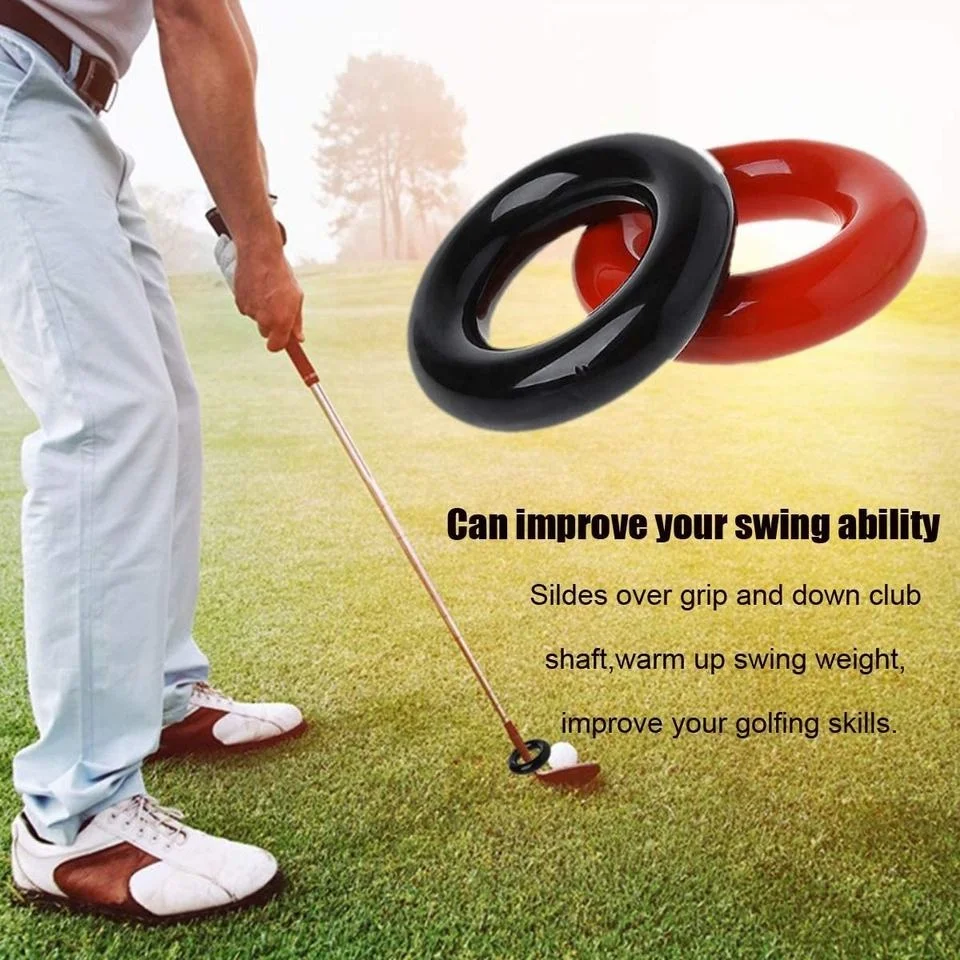 Wholesale Custom Golf Club Swing Weighting Ring Round for Golf Swing Speed Practice Trainer Golf Training Aid  Practice Tool