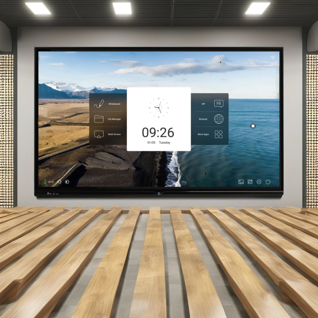 55 65 75 86 98 Inch Smart LCD Board 4K Touch Screen Digital Flat Panel Interactive Whiteboard Education Business OEM Indoor SDK