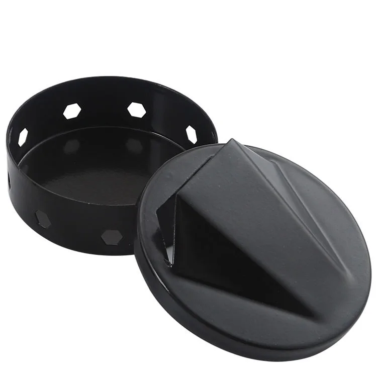Outdoor Barbecue BBQ Tools Stainless Steel Smoking Charcoal BBQ Spice Boxes Porous Charcoal Grill Smoking
