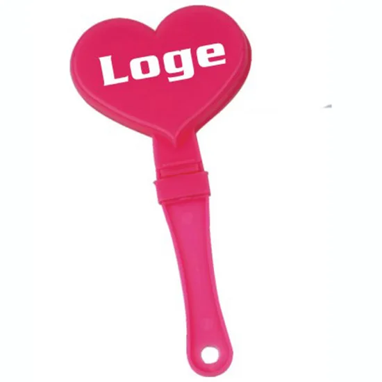 Пластиковая ручная Хлопушка в форме сердца для спорта и концерта