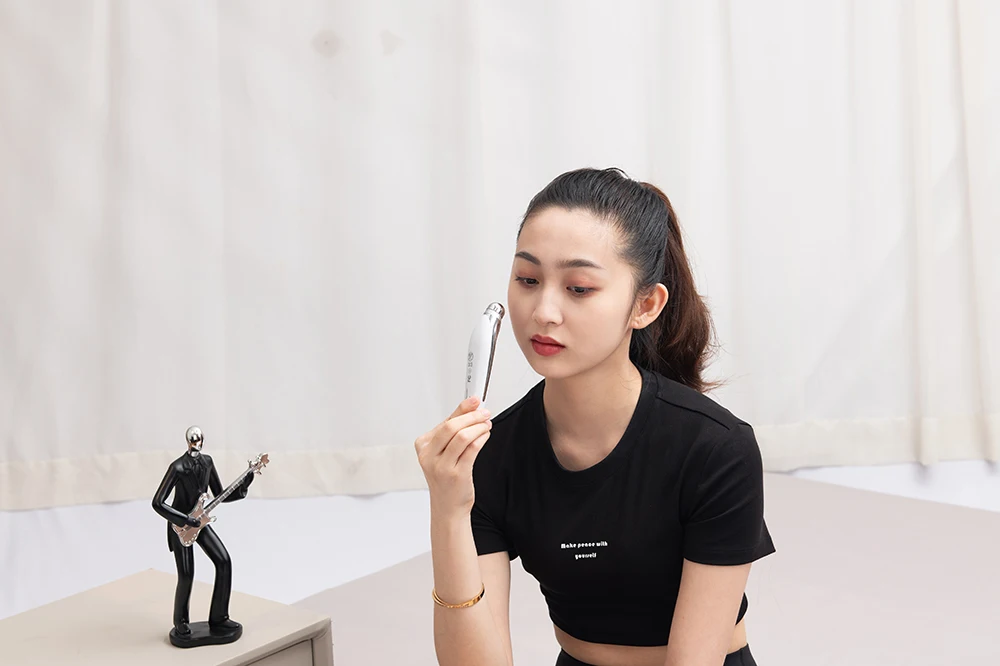 Sunhigh Rotation Beauty Care EMS RF Eye Massager Heated Vibration Eye Care Lifting Beauty Device Remove microgroove