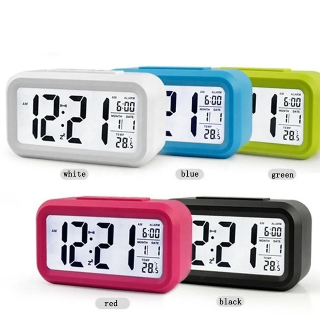 Large LED Backlight Display  Digital Alarm Clock Electronic Clock Temperature  Desktop Clock