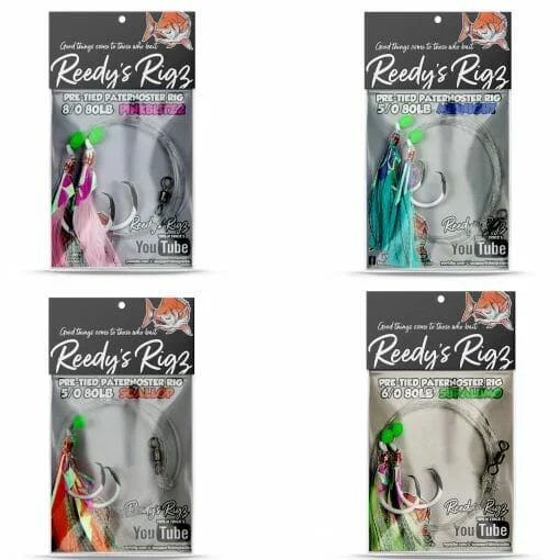 9/0 Stainless steel circle hook Killer Saltwater Flasher Fish Skin Feather Sabiki Bait Rigs Fishing Lures With Two Hooks