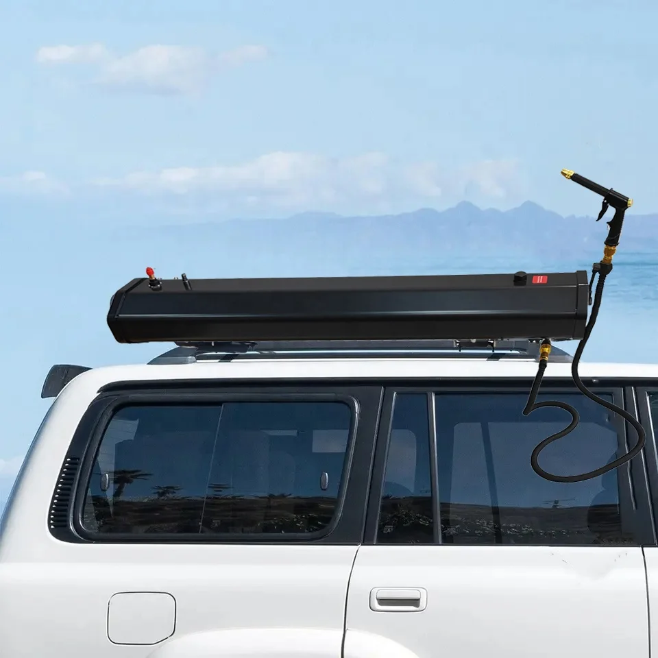 2024 30 L Car Shower for 4 x 4 Overland Outdoor Car Roof Water Tank Mount on Bumper Roof Rack Car Solar Shower Outdoor