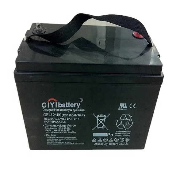 26 Years  Super Strong Quality Valve Regulated Lead Acid Battery Solar Battery 12V 100Ah Gel Battery
