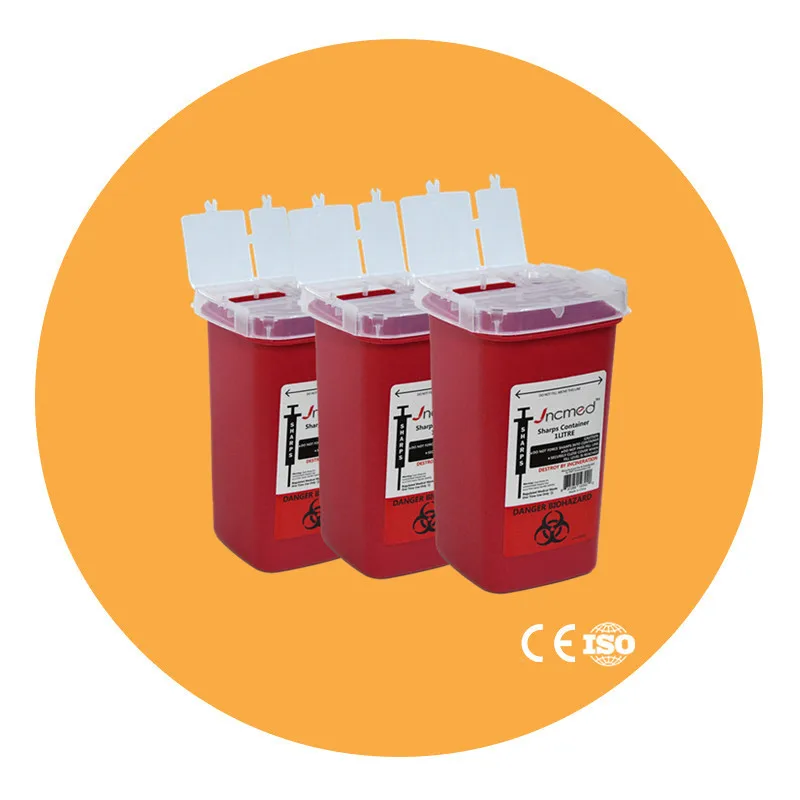 510K private label 1 litre sharps waste container rpbi containers