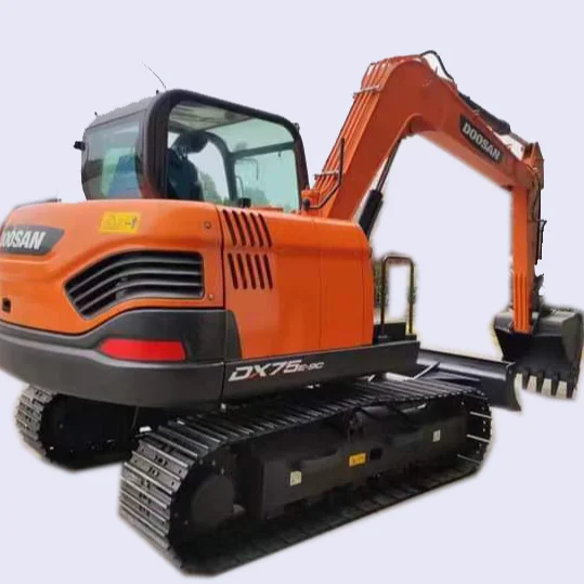 Подержанный гусеничный экскаватор doosan 75 Daewoo 7 5 тонн оборудование для погрузки и копания с импортным двигателем