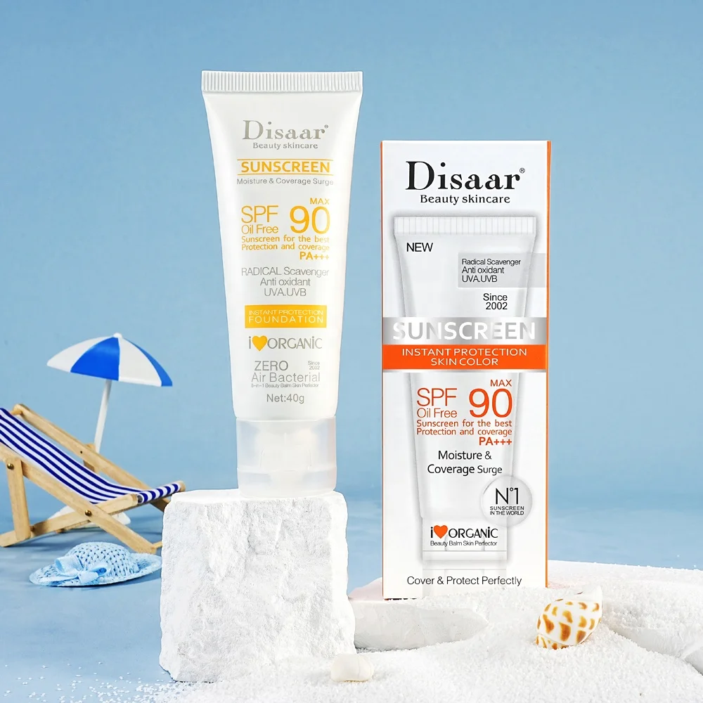 Disaar sun protection spf 90 PA++ sunblock moisturizing whitening natural sunscreen cream