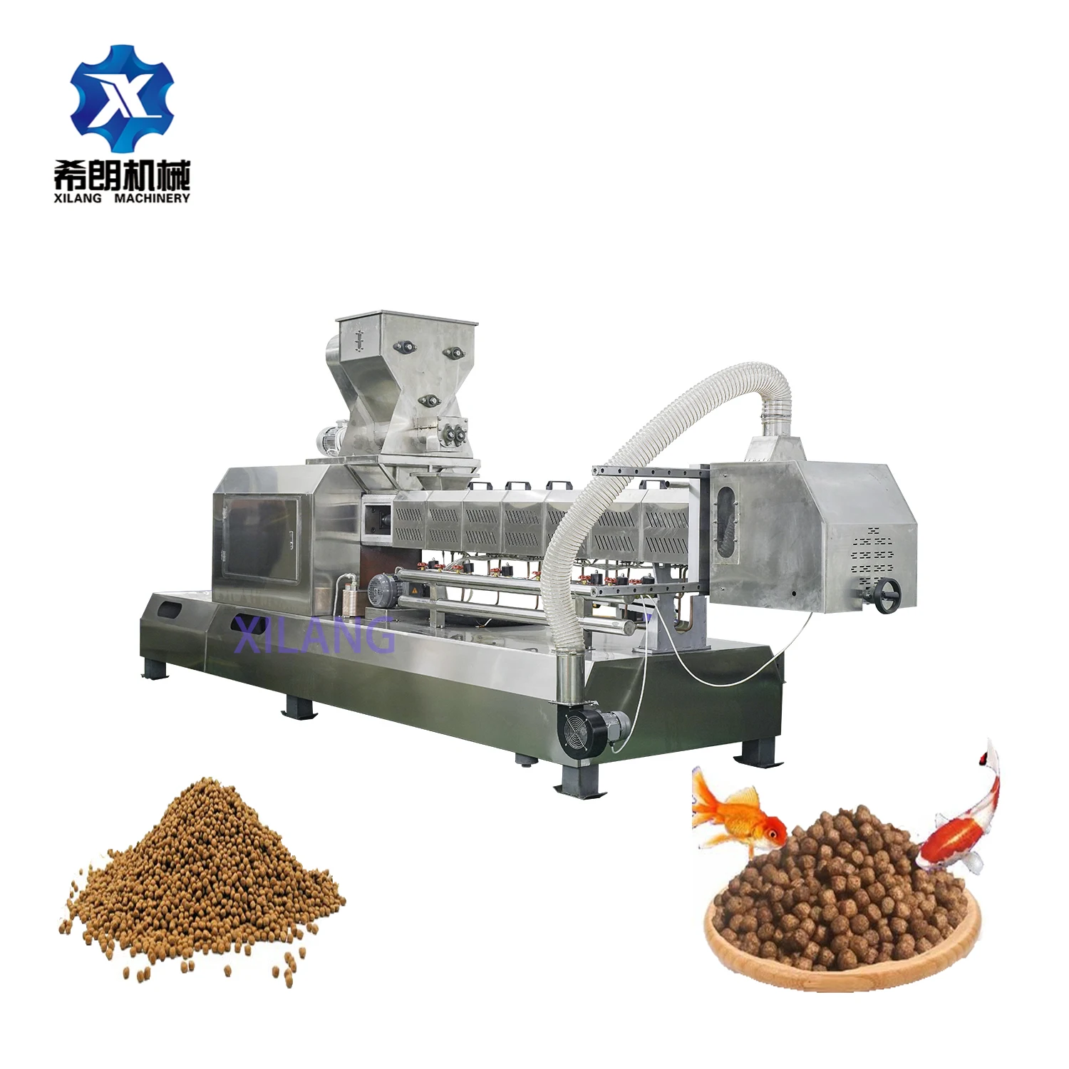baby Fish Feed Pet Food Extruder Machine fish feed production line Industrial  using for farmer with high  quality