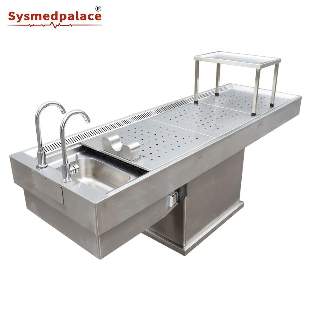 Factory Cheap Price 304 Stainless Steel Mortuary Equipment Autopsy Table For Sale