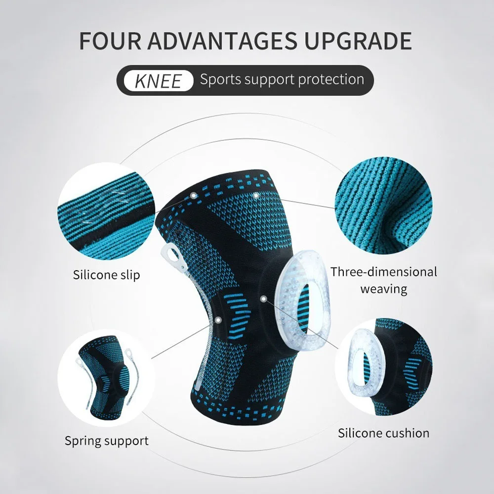 High Elastic Compression Knee Sleeve Rodillera De Spandex Orthopedic Hinged Knee Support Knee Brace