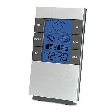 sunny electronic desk weather station clock alarm digital