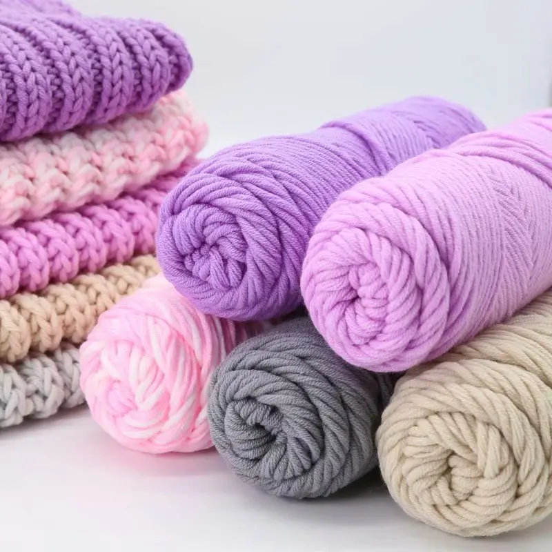 Wholesale Soft Crochet Milk Cotton Knitting Yarn Soft Baby Cotton Yarn