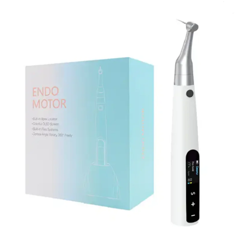Colorful OLED Screen with 16:1 contra angle Wireless Rotary Endomotor Dental Endo Motor With Apex Locator