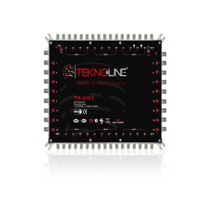 
Best Quality zinc satellite multiswitch 14 input 16 output led indicator diseqc lnb power 