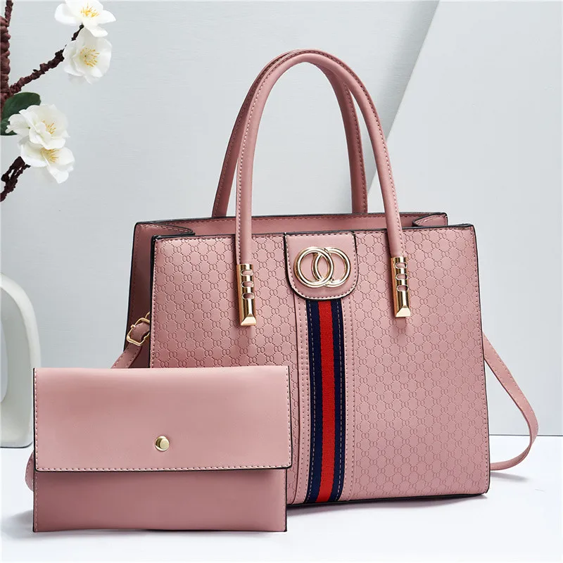 Checkered Dark Grain Retro Texture Handbags Light Simple Business Type Bag 2023 Womens Luxury Set Bags