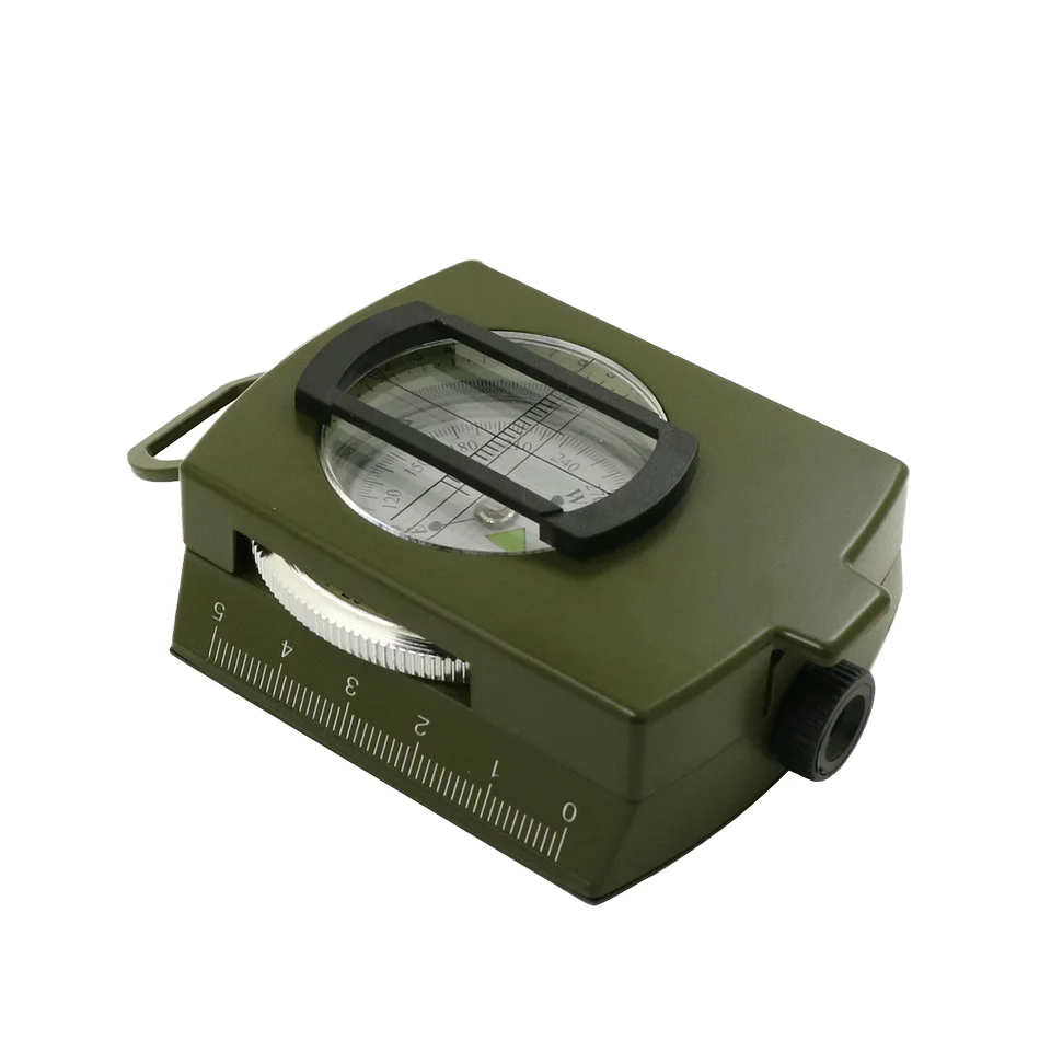 Multifunctional Outdoor Compass Pocket-Size Prism Lens with Temperature Display Hiking & Camping Survival Tool Geologic Studies