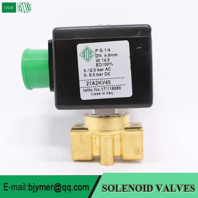 Wholesale Italy ODE  21A3KV15/21A3KV30/21A3KV45  General purpose AC24V solenoid valves