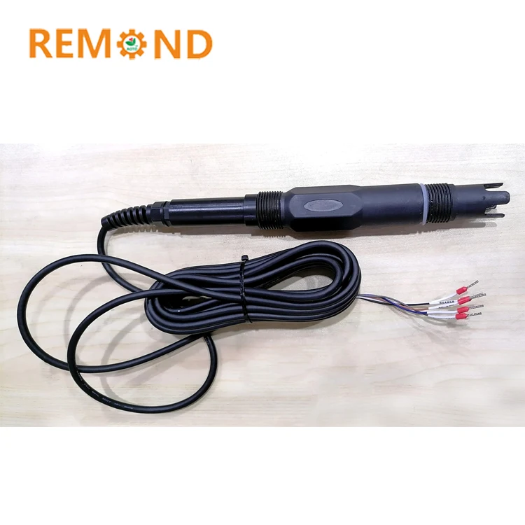 Seawater pH sensor RS485 pH Electrode Sensor Immersion Type 4-20mA Water pH Probe