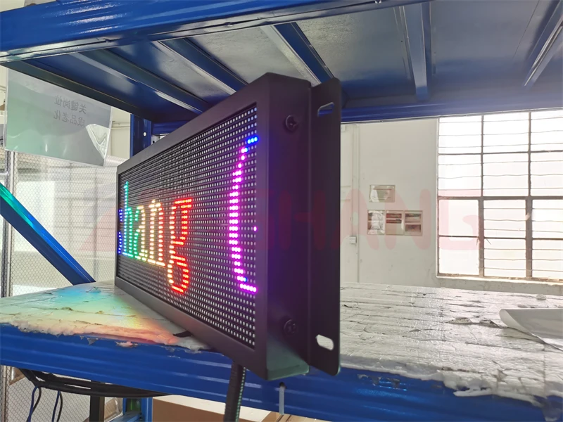 Programmable Bus Station Broadcaster Destination Led Sign Moving Message Advertising Screen Full Color Desktop Led Display Board