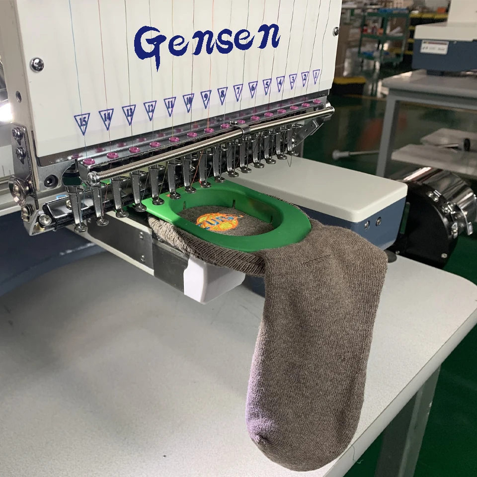 New Single Head Computer 1200rpm 12 15 Multi Needles Industrial Computerized Hat Logo T Shirt Cap Embroidery Machine For Sale