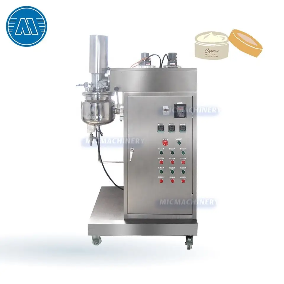 Stainless Steel Temperature Controlled Mixer Homogeneous Vacuum Emulsifying Machine