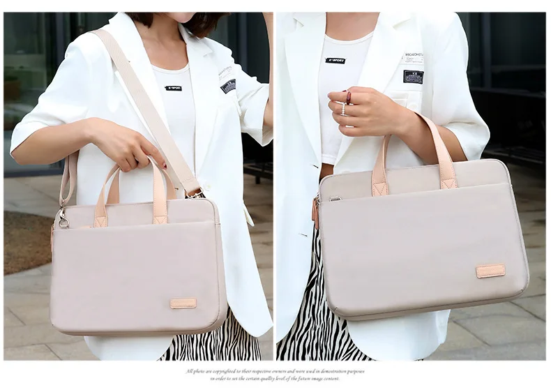 Custom Fashion Women Men Hand Bag Business Briefcase Waterproof Shockproof Laptop Bag For 13/14/15inch Computer