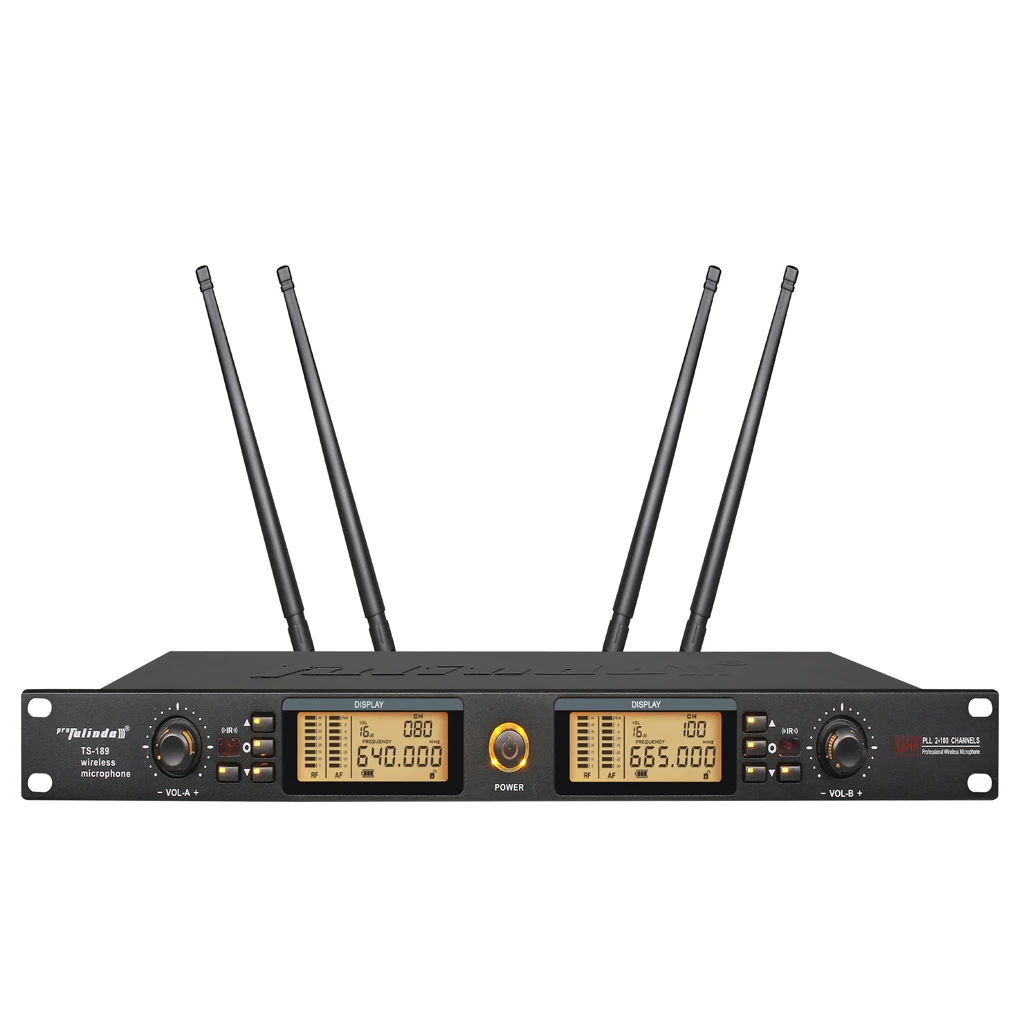 TS-189 IR функция истинное разнообразие UHF беспроводной петличный ручной микрофон