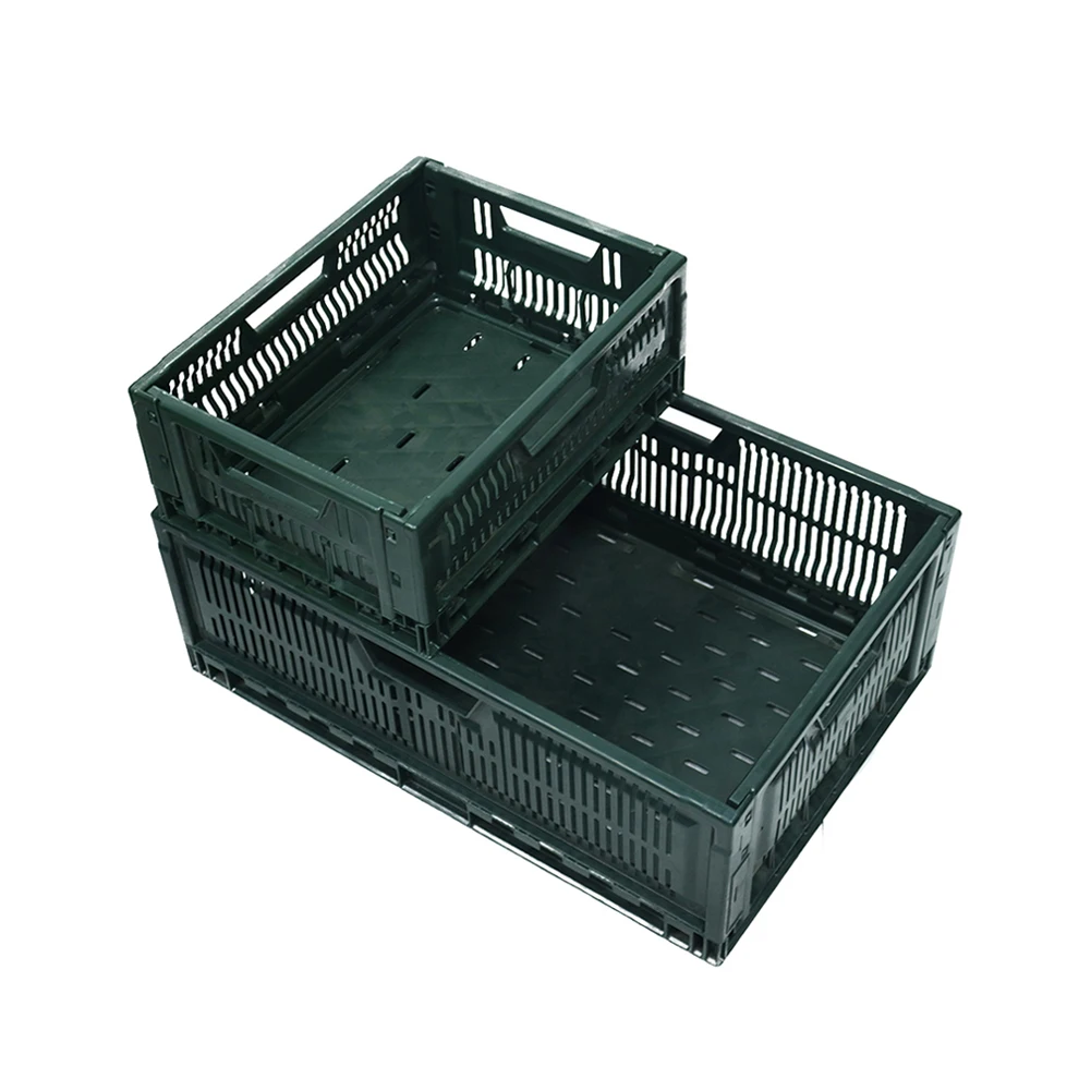 PP Moving Boxes Cheap Price Folding Stackable Plastic Milk Crate, Shipping Storage Logistic Box Foldable Plastic Crates