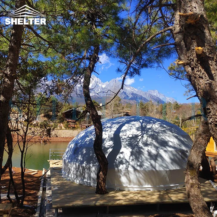 Luxury Glamping Tent Dew Shape Dome Tent for Resort