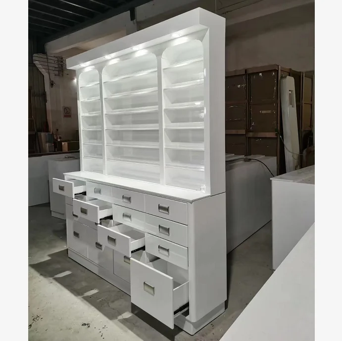 Hot sale Product display rack barber shop display shelf good quality show case QZ-T01A