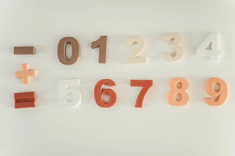 Силиконовые магнитные буквы и цифры магниты на холодильник для детей алфавита