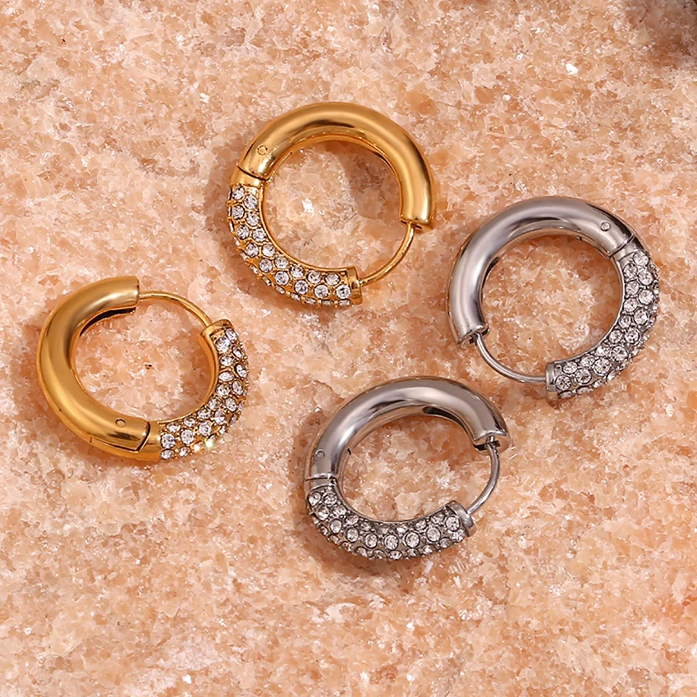 Summer 2024 Tarnish Free Jewelry Set Gold Plated Earrings Set Waterproof Stainless Steel Gifts For Girl