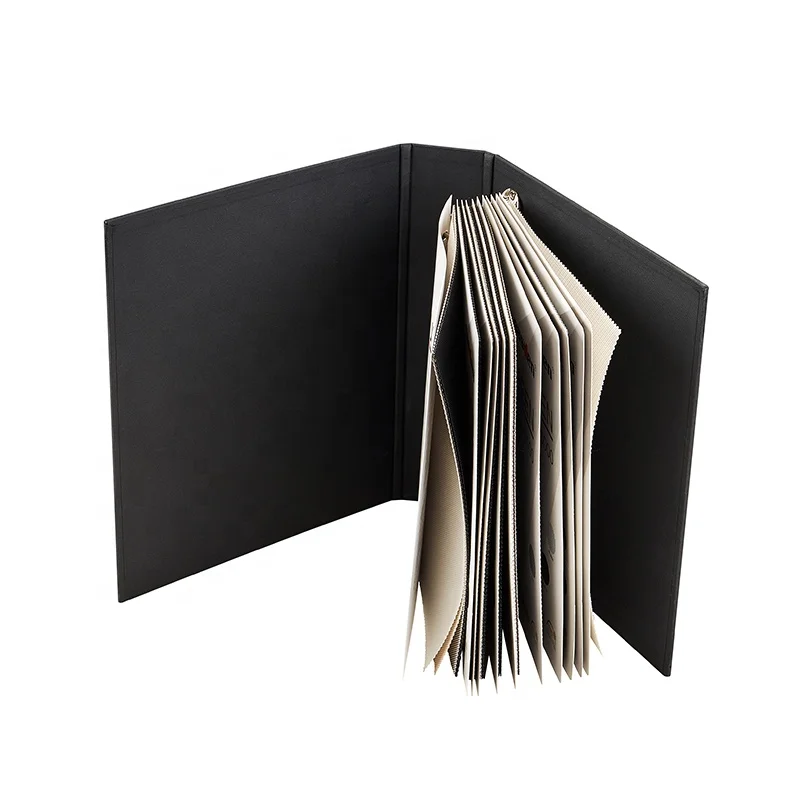 Delicate textile fabric sample blinds color shade card Swatch Sample Book