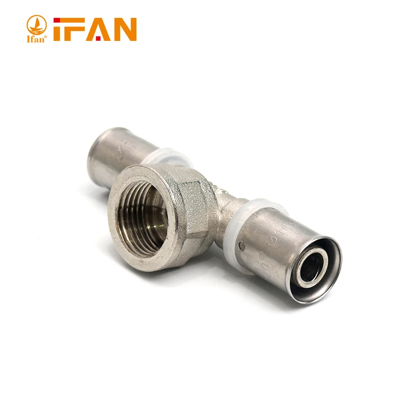 Ifan Hot Sale White Color Reduce Socket 20mm-32mm Pex Fittings Brass Press Fitting  Machine