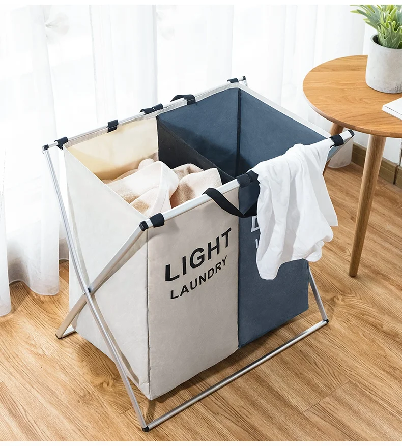 Foldable Two sorter laundry hamper