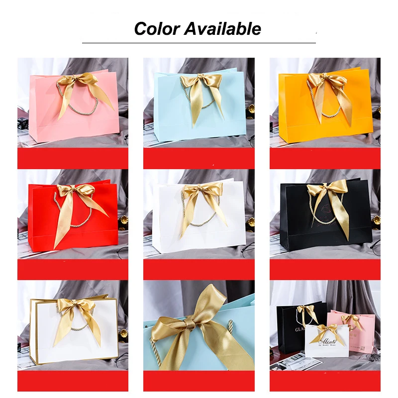 High Quality Custom Logo Printed Art Paper Gift Bags Craft Paper Bag Paper Shopping Bag
