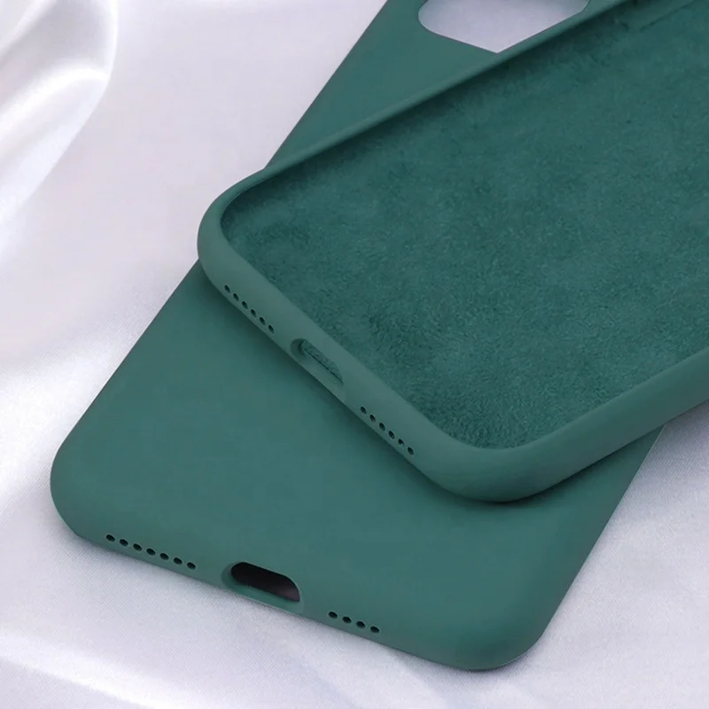 Hot selling rubber silicone phone case for iphone 13 Pro 12 11 XSmax shockproof with logo liquid silicon phone cases