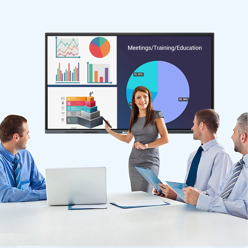 65inch Interact Display Touch Screen Flat Panel Whiteboard Smart Touch Screen Led Digital Interactive Smart Electronic Board