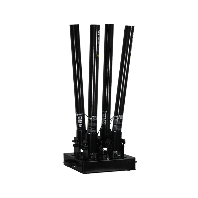 Portable electric ribbon streamers confetti popper cannon machine with remote control battery white mix colour wedding