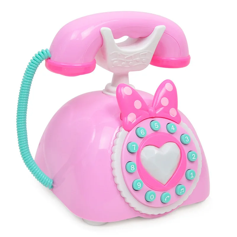 Old Style Telephone Kids Pretend Play Phone Toys Early Educational Kits Smartphone