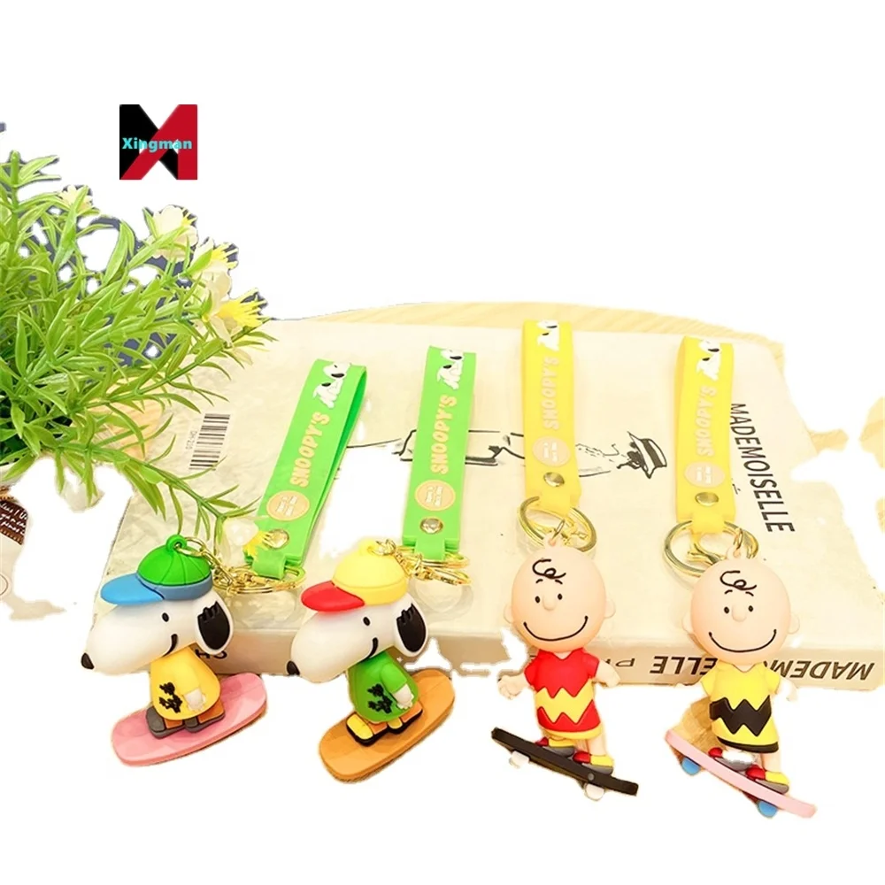 Skateboard Boy Couple Car Doll Wholesale Key Chain Ornaments Hanging Cartoon Bag Small Pendant Gifts