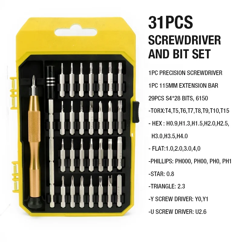 professional precision computer and laptop repair tool kit basic computer maintenance hardware repair screwdriver tool kit
