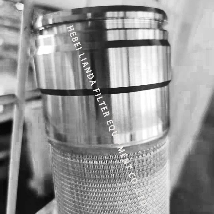 Stainless Steel Filter Tube Spunlaced Nonwoven Filter Element 5-layer Sintered Mesh Filter Tube