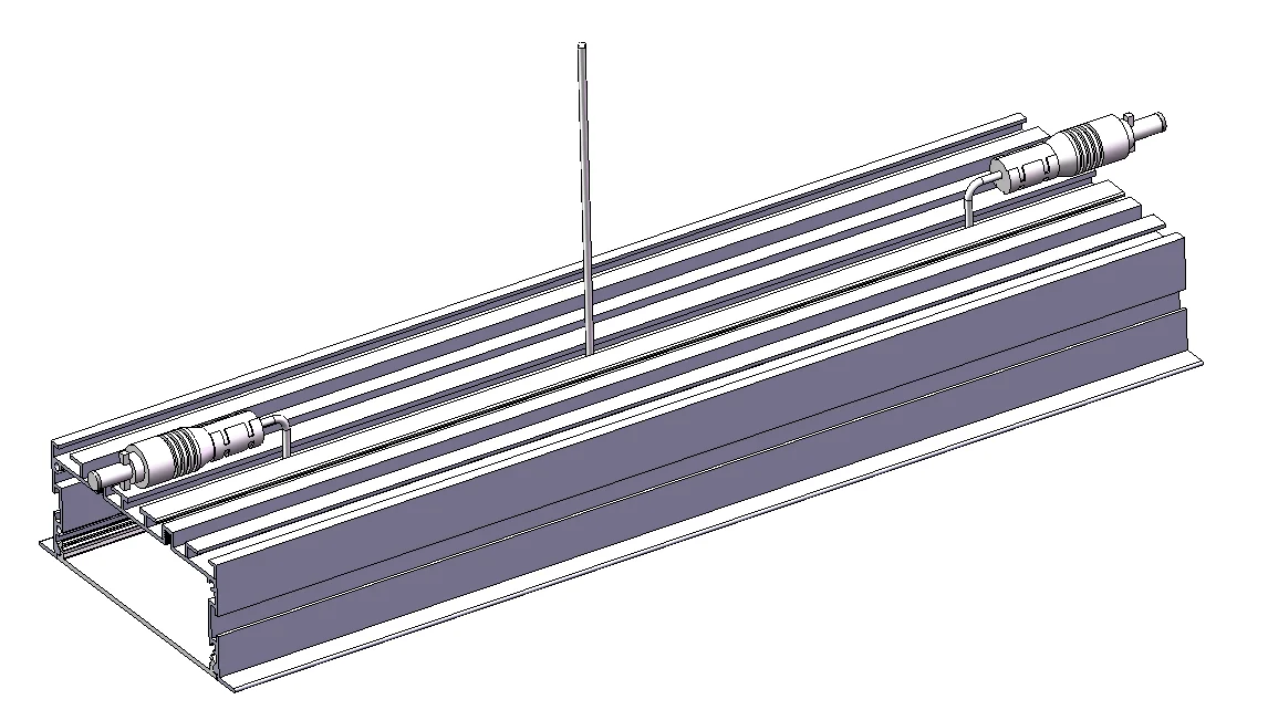 Office Hotel Shop Linear Led Lighting System  3000k 4000k 5000k 6000K Plastic Batten Linear Light