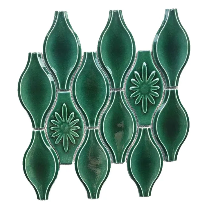 Tv Background 3d Wall Tiles For A Steambath Room Lantern Shape Ceramic Mosaic Tile