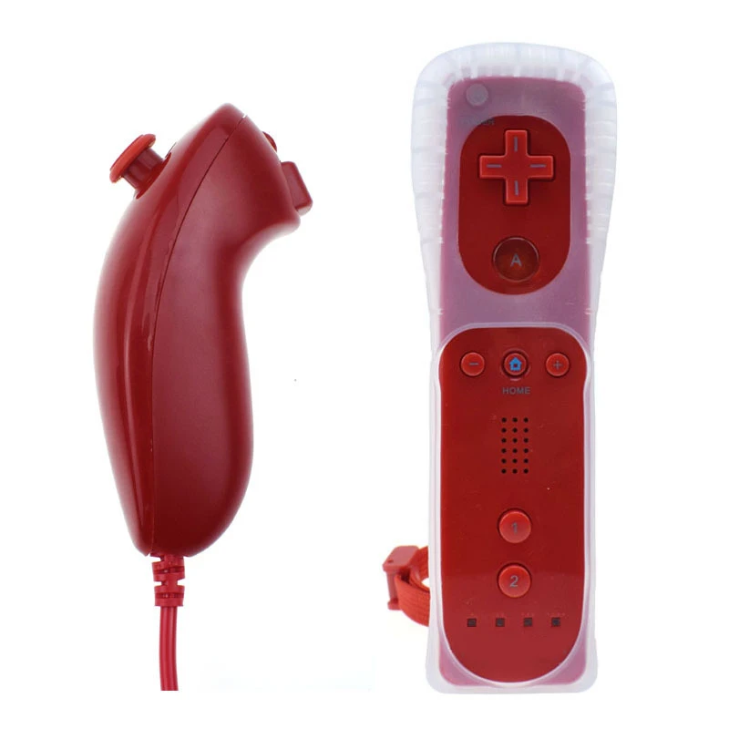 2 in 1 Built in Motion Plus Wireless Gamepad For Wii Remote Nunchuck Controller For Wii Joystick