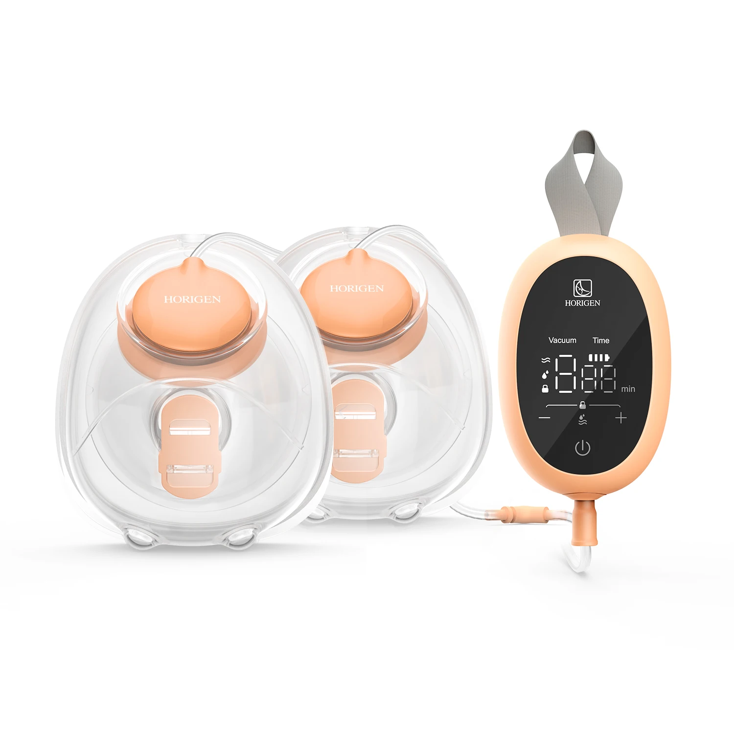 Horigen new products invisibility breast milk collector wear in bra hands free double side portable wearable breast pump