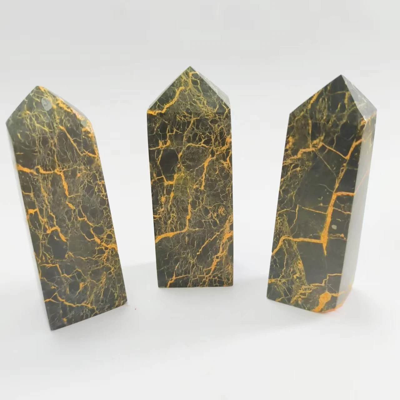 Wholesale Natural Crystal Point Realgar Ore Tower Healing Crystal Wand For Fengshui Decoration