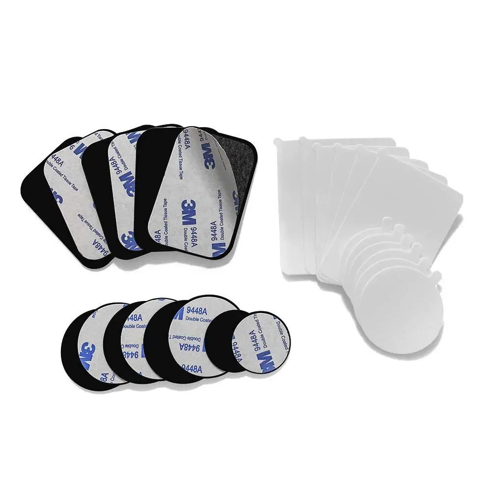 custom Rectangle Round Black car magnet phone holder Mount Metal Plate Sticker with adhesive for Magnetic Phone Car Mount Holder